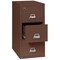 Fireking 3 Drawer, 2 Hr Fire & Impact Rated, Vertical, 32" depth Legal Brown 3-2144-2BR - alternate 4