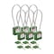 Brady Velocity 8in Compact Cable Lockout Padlocks Nylon 4in Shackle Clearance KA GN 6PK CPPL-GRN-200CB-KA6 - alternate 1