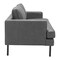 Homeroots 72" Gray Faux Leather Sofa 396467 - alternate 7