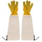 Kings County Tools Long Garden Gloves Breathable Canvas Thorn Proof Leather Gardening Gloves w/ Arm Guard Gauntlet GW03P03-28 - alternate 10