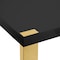 Homeroots 95" Black and Gold Wood and Stainless Steel Dining Table 534368 - alternate 9