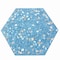 Apollo Tile Amalfi 9x8 in. Yosemite Blue with Copper flecks Glossy Shell, Terrazzo Hexagon Tile, 5PK APLAQT8802HXBLU - alternate 1