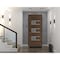 Vdomdoors Front Exterior Prehung Metal-Plastic Door, Manux 8933 Walnut, Office Commercial and Residential Doo MANUX8933EXD-WLN-W36xH80-LH - alternate 1