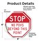 Signmission Stop No POVS Beyond This Point, 6 inch X 6 inch, Vinyl Decal, 2PK OC-D-2PACK-6-262 - alternate 4