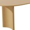 Homeroots 67" Natural Solid Wood Double Pedestal Base Oval Dining Table 721150 - alternate 5