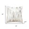 Homeroots 20" Ivory And Gold Cotton Winter Trees Throw Pillow 719251 - alternate 3
