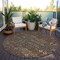 Homeroots 8' Round Chocolate Round Floral Washable Non Skid Indoor Outdoor Area Rug 564316 - alternate 8