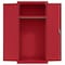 Sandusky Lee Wardrobe Storage Cabinet, 72 in H, 36 in W, 24 in D, Recessed, Keyed, Red, 1 Shelves EAWR362472-01 - alternate 1
