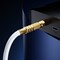 Maximm 200ft RG6 Quad Shielded Coaxial Cable with Right Angle Connector, White RG6-STA-GLD-4S-200WH - alternate 7