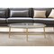 Homeroots 50" Clear And Gold Glass And Steel Oval Coffee Table 520967 - alternate 1