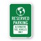 Signmission Reserved Parking Alternative Fuel Vehicles Only, Heavy-Gauge Aluminum, 18" x 24", A-1824-24786 A-1824-24786 - alternate 1