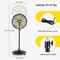 Edendirect 20 in. BLDC Motor High Velocity Pedestal Fan in Yellow, Sleep Mode, 90 Deg Oscillating, Wheels ZRF-8500A - alternate 9