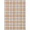 Homeroots 5' X 8' Peach And Beige Plaid Washable Indoor Outdoor Area Rug 601345 - alternate 9