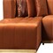 Homeroots Orange Velvet U Shaped Three Piece Sofa and Chaise Sectional With Toss Pillows 643876 - alternate 11