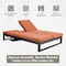 Leisuremod Chelsea 2-in-1 Convertible Sofa & Double Chaise, Aluminum, 660lb Capacity CLBL-82OR - alternate 10