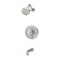 Symmons Braston HydroMersion Single Handle Tub and Shower Faucet Trim Kit with Volume Control S5892STN15TRM - alternate 1