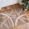World Rug Gallery Modern Wavy Circles Design Area Rug 2 ft 7 in x 4 ft Brown 377BROWN27X4 - alternate 4