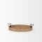 Homeroots Set of Two Brown Jute Hand Finished Oval Vanity Tray With Handles 731279 - alternate 7