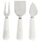 Laurie Gates California Designs Marble and Stainless Steel 3 Piece Cheese Knife Set in White 124006.03 - alternate 1