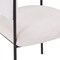 Leisuremod Cyril Collection Modern Chair in White Faux Fur CDCF22W - alternate 10
