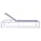 Leisuremod Marlin Patio Chaise Lounge Chair with White Aluminum Frame, Dark Grey MLW-77DGR - alternate 9