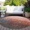 Homeroots 8' Blush And Dark Gray Round Ombre Washable Indoor Outdoor Area Rug 602889 - alternate 9