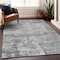 Homeroots 10' X 14' Gray And Silver Abstract Washable Indoor Outdoor Area Rug 602712 - alternate 9