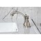 Kingston Brass Widespread Bathroom Faucet with Knurled Handle and Brass Pop-Up, Brushed Nickel KS4948KNL - alternate 6