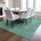 Homeroots 5' X 8' Teal Blue And Charcoal Geometric Washable Indoor Outdoor Area Rug 577602 - alternate 9