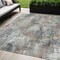 Homeroots 5' X 8' Taupe Gray And Copper Abstract Washable Indoor Outdoor Area Rug 583179 - alternate 1