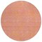 Homeroots 8' Pink And Copper Round Abstract Washable Indoor Outdoor Area Rug 599828 - alternate 8