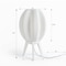 Jonathan Y Wavy 16.5" Modern Contemporary Plant-Based PLA 3D Printed Dimmable LED Table Lamp, White USA1000B - alternate 9