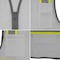 Dome75 Hi-Vis Safety Vest LG/XL Class Non-ANSI/Enhanced Visibility , Zipper 6 Pockets, 2 Mic Tab DV2183 - alternate 6