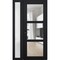 Vdomdoors Front Exterior Prehung FiberGlass Door Clear Glass See-through / Manux 8555 Matte Black Clear Glass MANUX8555EXD-BLK-W36+12 x H80+14-LH - alternate 6