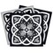 Homeroots 12" X 12" Black White and Gray Baz Peel and Stick Removable Tiles 555902 - alternate 1