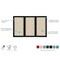 Ghent Ovation 3 Door Enclosed Fabric Bulletin Board, Black Frame, 4'H x 6'W, Beige OVK5-F90 - alternate 4
