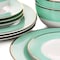 Martha Stewart Gold Rimmed 12 Piece Fine Ceramic Dinnerware Set in Mint 97241.12 - alternate 7