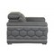 Homeroots 71in Gray And Silver Genuine Leather Love Seat 329590 - alternate 7