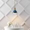 Jonathan Y Homer 10" 1-Light Modern Industrial Metal LED Dome Pendant, Navy/Brass Gold JYL9535G - alternate 10