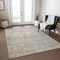 Homeroots 3' X 5' Linen And Gray Floral Washable Indoor Outdoor Area Rug 605741 - alternate 9