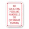 Signmission No Soliciting Peddling Handbills Or Overnight Park Aluminum, 18" x 24", A-1824-24974 A-1824-24974 - alternate 1