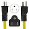 Conntek 2.5FT SJTW 12/3 5-15P to Tri-Outlet 5-15RI-Plug with GFCI + Tri-Outlet 20910-3IG - alternate 4