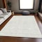 Homeroots 5' X 8' Ivory And Beige Geometric Washable Indoor Outdoor Area Rug 583505 - alternate 9