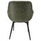 Leisuremod Markley Modern Leather Dining Arm Chair with Metal Legs, Olive Green EC26G - alternate 10
