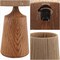 Jonathan Y Highland 22.25" Classic Cottage Tapered Resin/Metal LED Table Lamp w/Paper Rope Shade, Brown Wood Fin JYL9201A - alternate 9