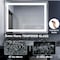 Simple Deluxe LED Bathroom Mirror with Lights, 24'x 36' LED Vanity Mirrorwith Frontlit and Backlit, Anti-Fog, Dim 3A88MIROZJLED2436NWHT - alternate 8