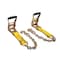 Mytee Products 4Pcs 2 inx10 ft Car Tire Tie Down Straps for Trailer w/Chain Anchors & Dual Ratchets, 4PK RST-210SM-CADSx4 - alternate 9
