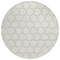 Homeroots 8' Ivory And Black Round Geometric Washable Indoor Outdoor Area Rug 613556 - alternate 8
