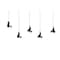 Homeroots Set of Five Black Resin Climbing Man Hanging Dimensional Sculpture, 5PK 358142 - alternate 1