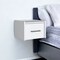 Homeroots 10" White Wood One Drawer Floating Nightstand 543700 - alternate 8